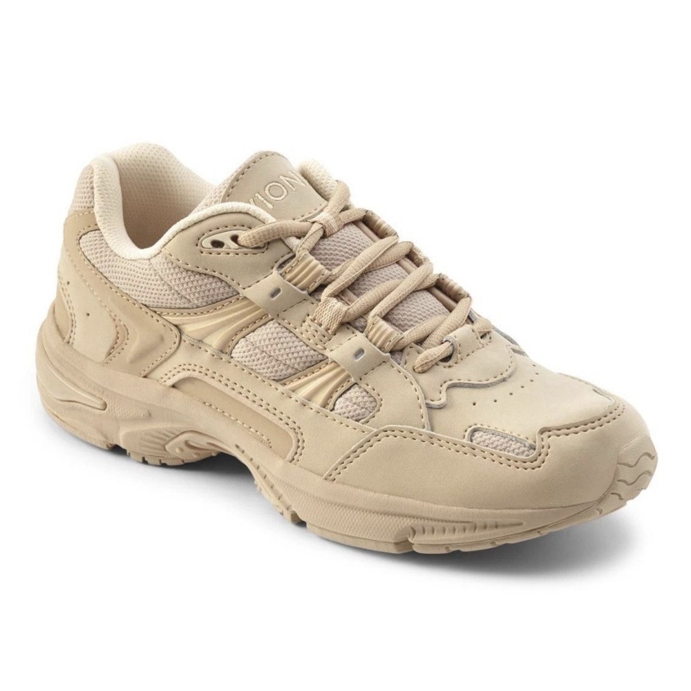 Vionic Women's 23WALK Sneaker Orthotic Arch Supportive Walking Shoes Sz. 8 Taupe